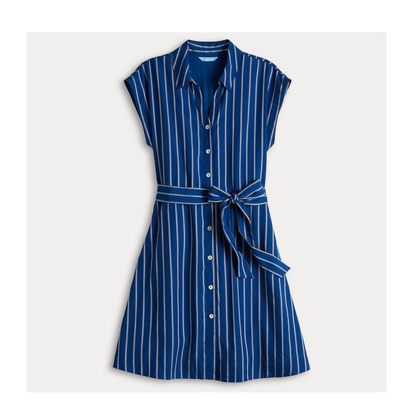 Draper James Dresses & Skirts - Navy Blue Striped Coastal Shirt Dress size XXL